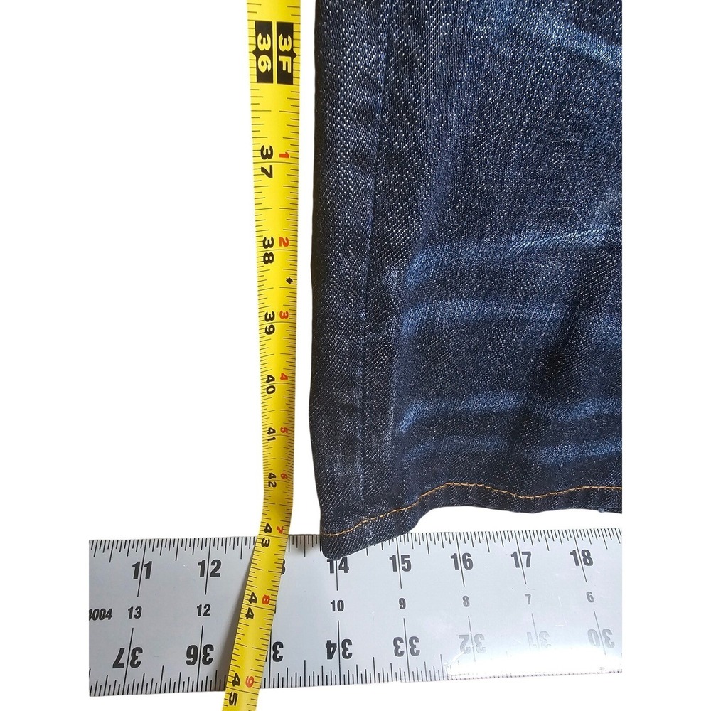 Gap 1969 Men Dark Star Bootcut Jeans 38x32 Ringspun Cotton Denim Indigo 715511 - Picture 5 of 16